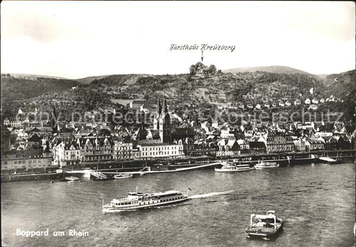 Boppard Rhein mit Restaurant Forsthaus Kreuzberg