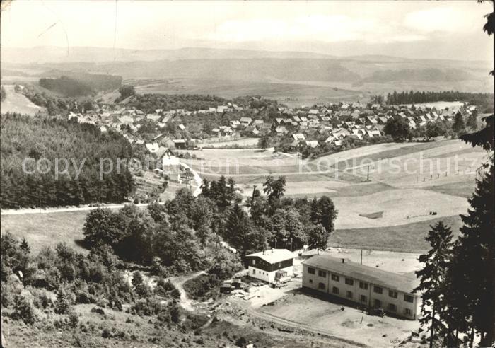 Frankenhain Thueringen Blick vom Eisenberg