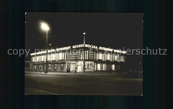 BERLIN CITY Restaurant Moskau bei Nacht