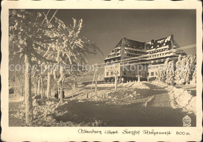 Altenberg Erzgebirge Berghof im Schnee