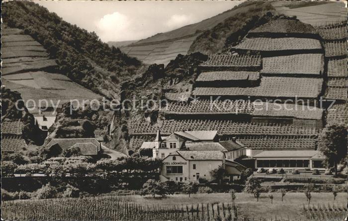 Mayschoss Ahrtal mit Hotel Lochmuehle Weinberge