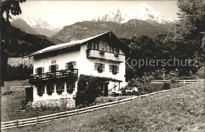 BERCHTESGADEN Bayern Fremdenheim Haus Kaelberstein Alpen