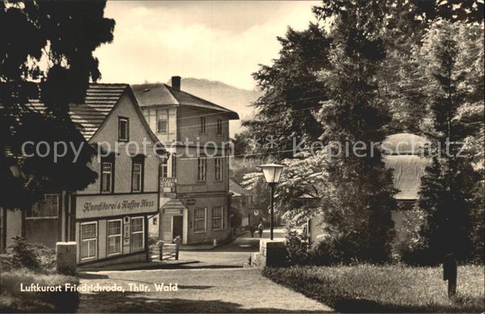 Friedrichroda Konditorei Kaffee Strassenpartie Luftkurort