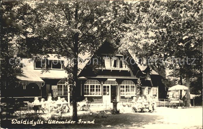 Waldidylle Uttewalder Grund Gaststaette Gartenrestaurant