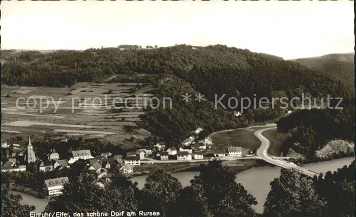 Einruhr Panorama Luftkurort am Rursee