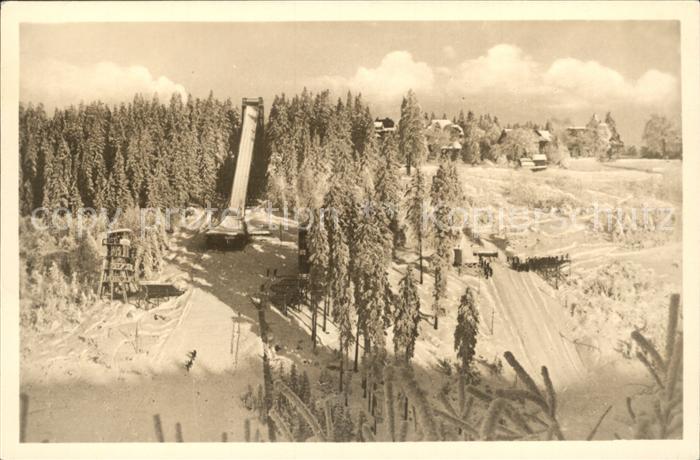 Oberhof Thueringen Sprungschanze Skispringen Wintersportplatz