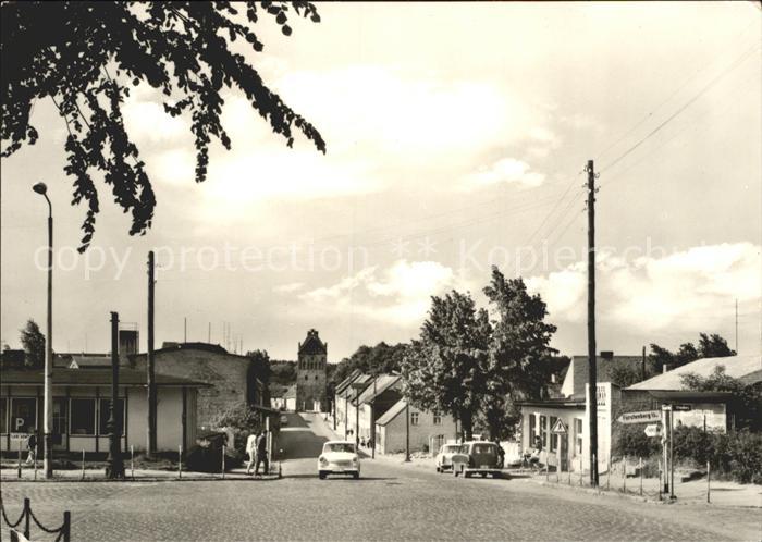 Lychen Stargader Strasse mit Stargarder Tor