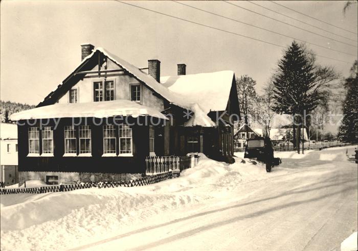 Brettmuehle Koenigswalde Konsum Gaststaette im Winter