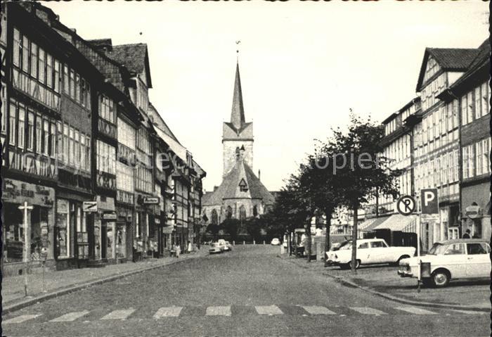 Duderstadt Niedersachsen Marktstrasse St Servatius Kirche 1000jaehrige Stadt
