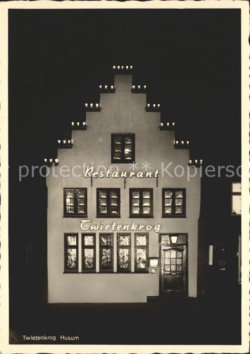 Husum Nordfriesland Restaurant Twietenkrog bei Nacht