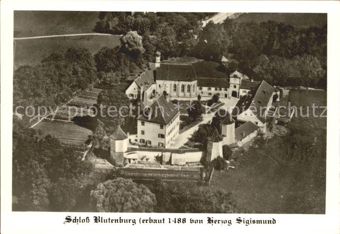 Obermenzing Schloss Blutenburg 15. Jhdt. Gotik Fliegeraufnahme