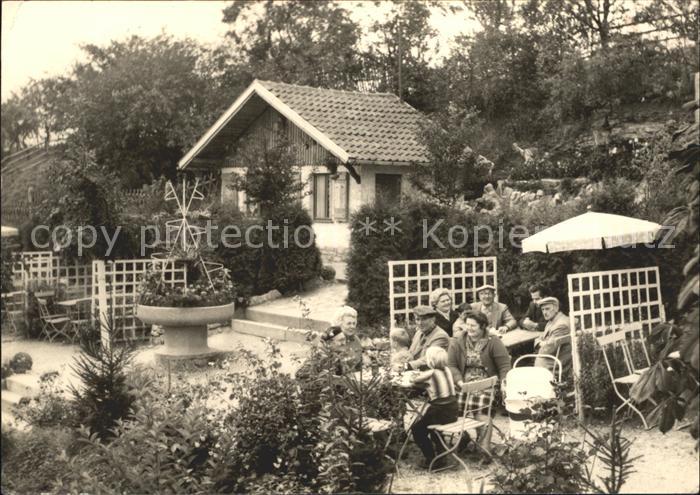 Walldorf Meiningen Kassehaeuschen Parkanlage Sandsteinhoehle
