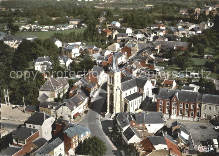 Barvaux sur Ourthe La Grande Rue Eglise vue aerienne