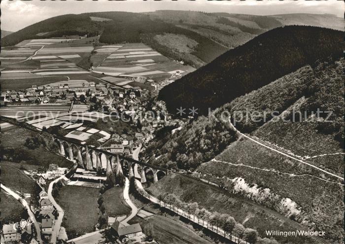 Willingen Sauerland Viadukt Kurort Wintersportplatz Fliegeraufnahme