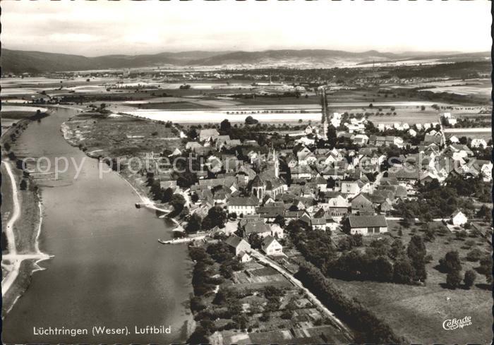 Luechtringen Weser Fliegeraufnahme