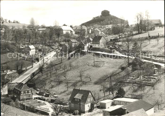 Schoena Elbe mit Zirkelstein Saechsische Schweiz