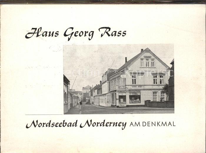 Norderney Nordseebad Haus Georg Rass Feinkost