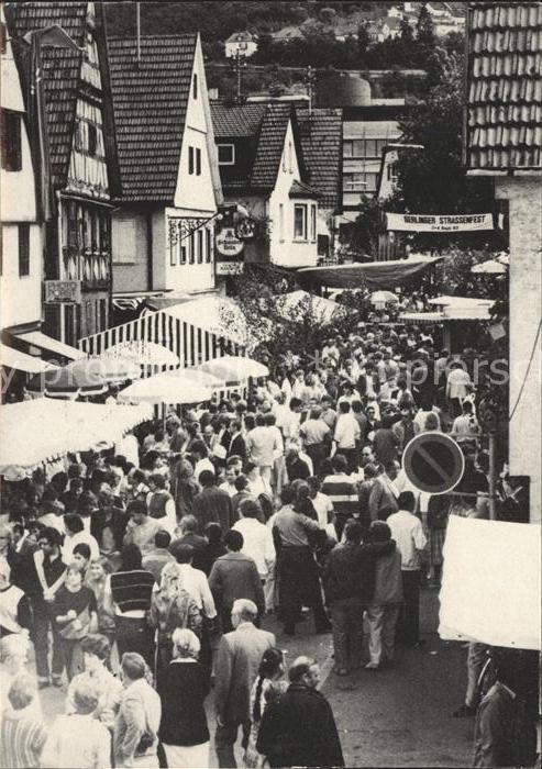 Gerlingen Wuerttemberg Strassenfest in der Gerlinger Hauptstrasse