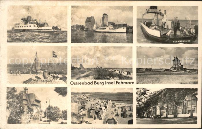 Burg Fehmarn Faehre Strand Dampfer