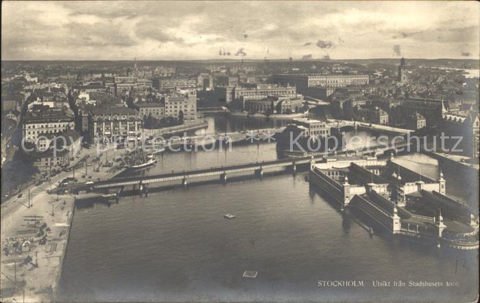 Stockholm Utsikt fran Stadshusets torn