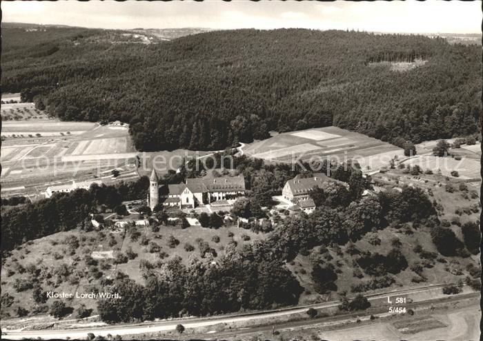 Lorch Wuerttemberg Fliegeraufnahme Kloster Lorch