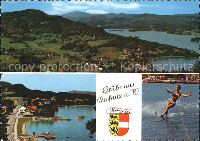 Reifnitz Woerthersee Wasserski Fliegeraufnahme