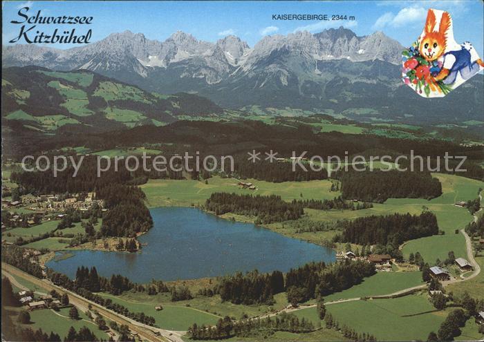 Kitzbuehel Tirol Schwarzsee Fliegeraufnahme