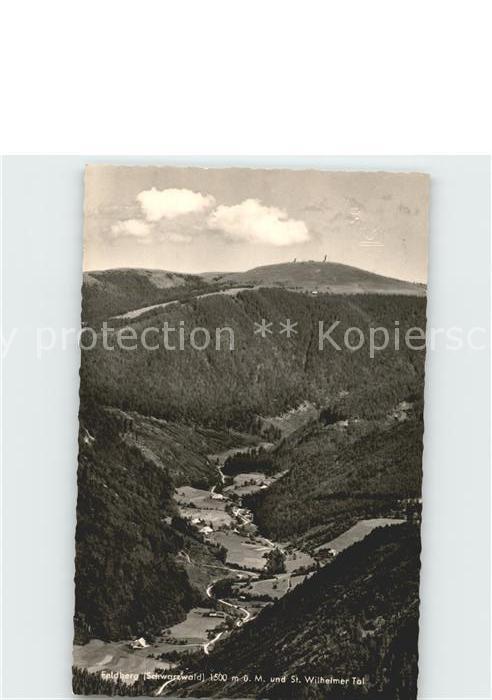 Feldberg Schwarzwald und St Wilhelmer Tal