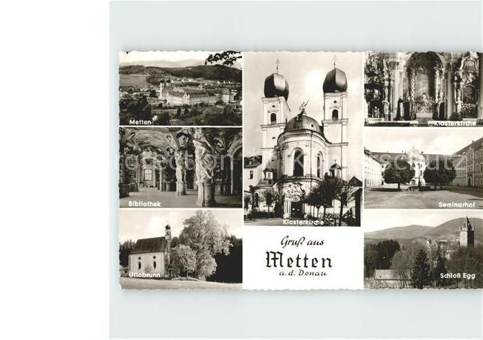 Metten Donau Klosterkirche Bibliothek Seminarhof Uttobrunn Schloss Egg