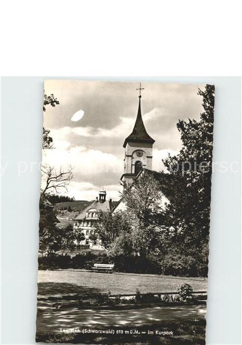 Lenzkirch Hochschwarzwald BW Kirche und Kurpark
