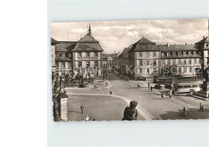FULDA Hessen Blick vom Schloss in die Friedrichstrasse
