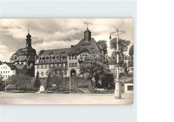 Klingenthal Vogtland Kirche und Rathaus