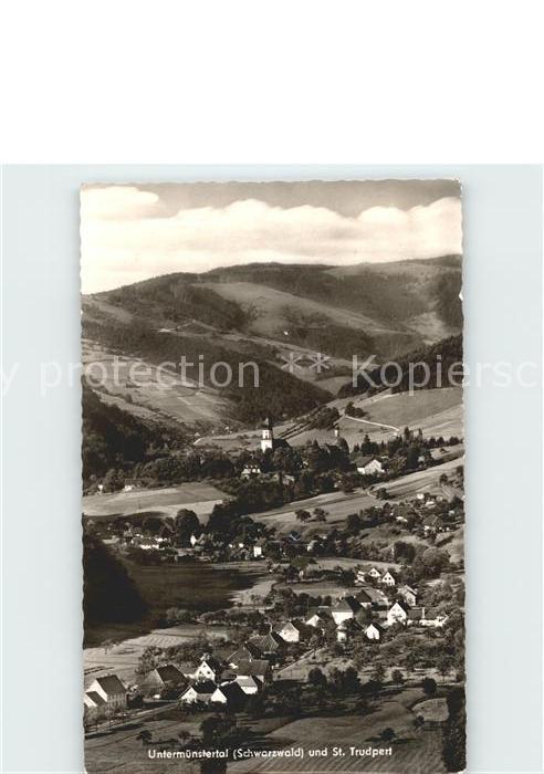 Untermuenstertal mit St Trudpert Panorama