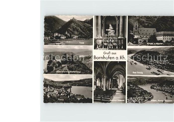 Bornhofen Kamp Total Gnadenbild Kirche Kloster Liebenstein Bad Salzig Kamp Kirch