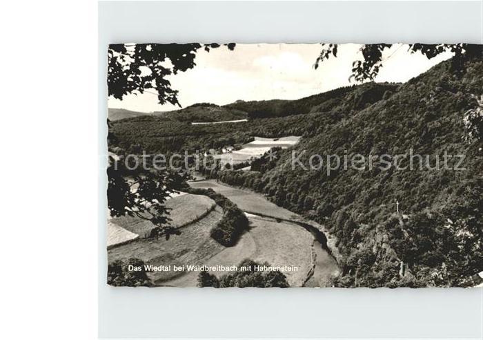 Waldbreitbach Wied Wiedtal mit Hahnenstein