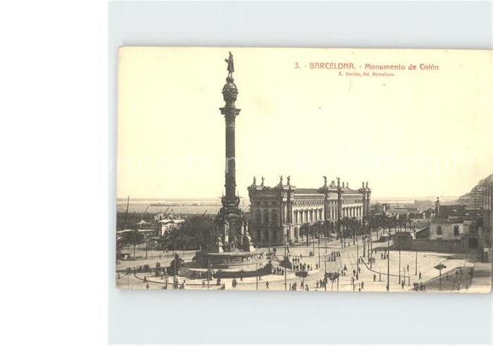 Barcelona Cataluna Monumento de Colon