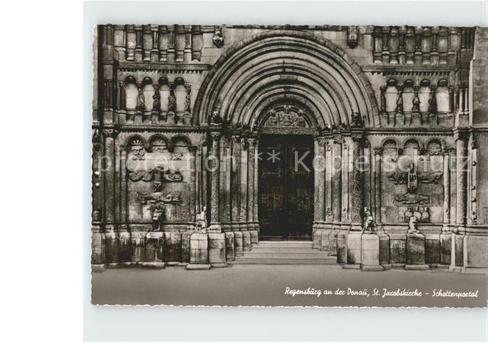 REGENSBURG Bayern St Jacobskirche Schottenportal
