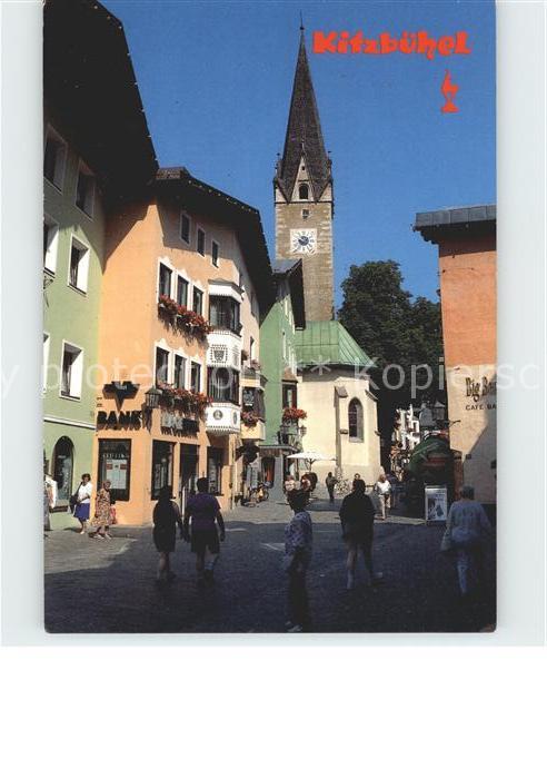Kitzbuehel Tirol Dorfpartie Kirche