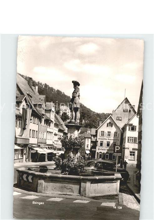 Ebingen Dorfpartie Brunnen