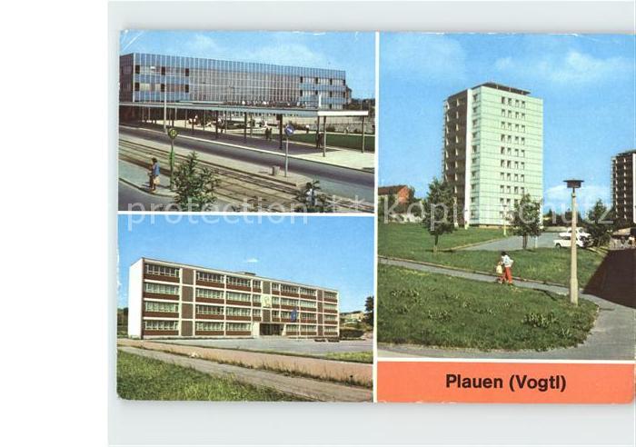 Plauen Vogtland Oberer Bahnhof Salvador Allende Oberschule Punkthaus