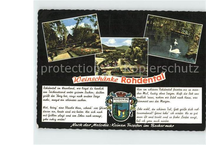 Hessisch Oldendorf Weinschaenke Rohdental Garten Park Schwanenteich