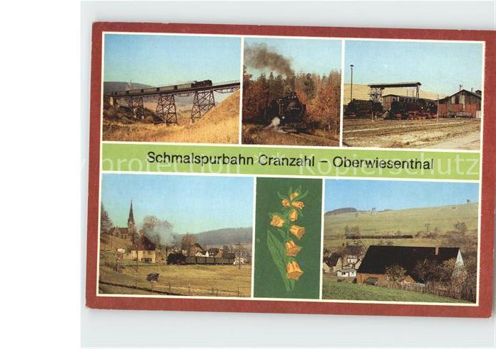 Oberwiesenthal Erzgebirge Schalspurbahn Cranzahl Viadukt Bergfahrt Lokeinsatzste
