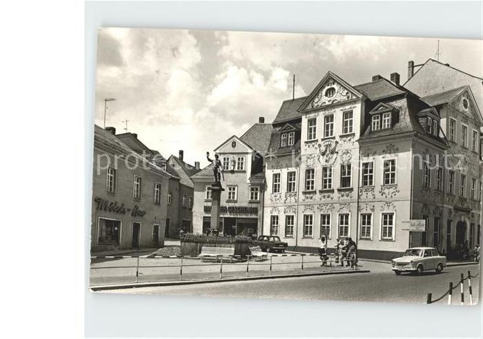 Schneeberg Erzgebirge Ernst Schneller Platz Brunnen
