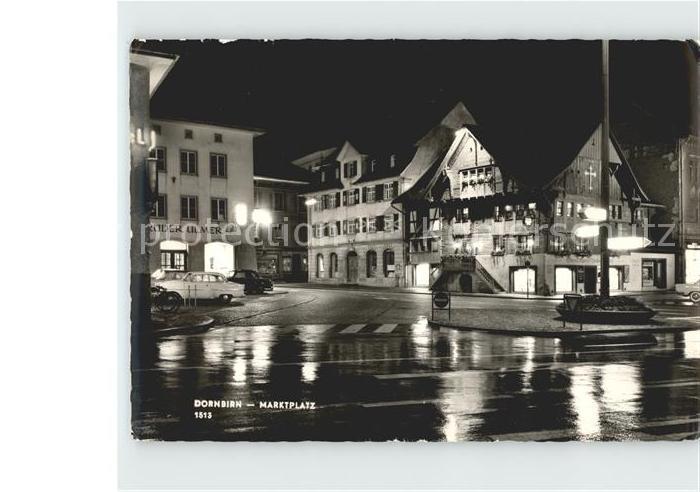 Dornbirn Vorarlberg Marktplatz bei Nacht