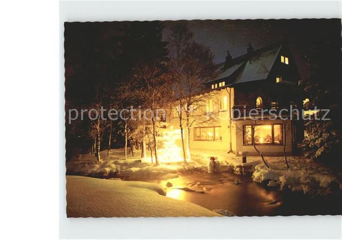 Schoenwald Schwarzwald Inselklause bei Nacht