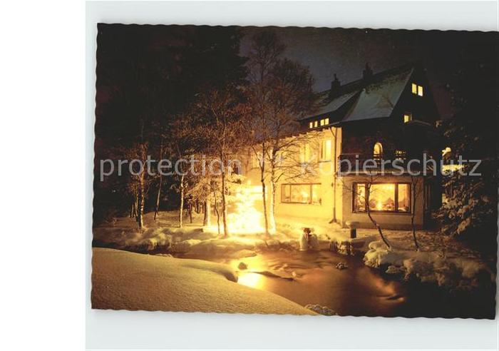 Schoenwald Schwarzwald Inselklause bei Nacht