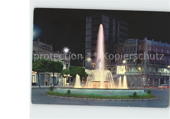 Almeria Fuente luminosa en la Puerta de Purchena