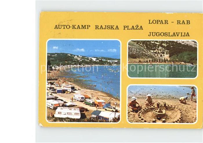 Lopar Auto Kamp Rajska Plaza Strandpartie Sandburg