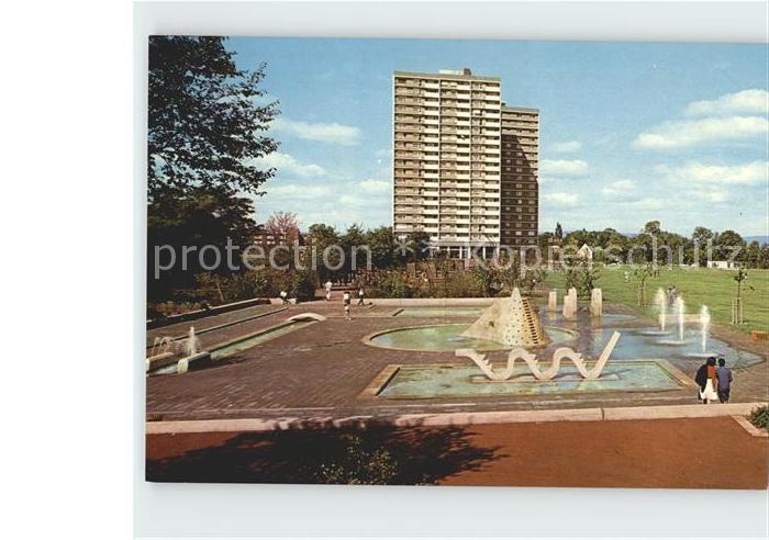 Mainz Rhein Hochhaus am Michelsberg Park