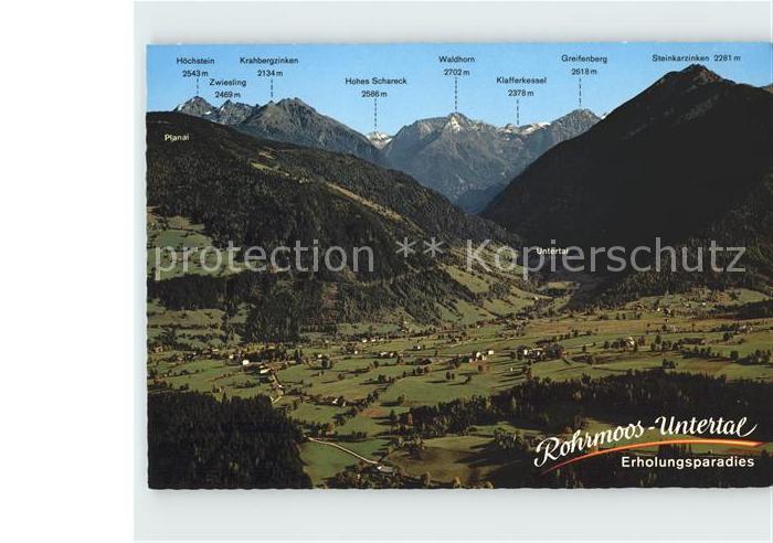 Rohrmoos-Untertal Fliegeraufnahme